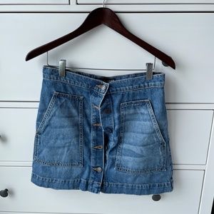 Veronica Beard Mini Jean Skirt